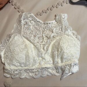 Aeropostale Lace Bralette - White